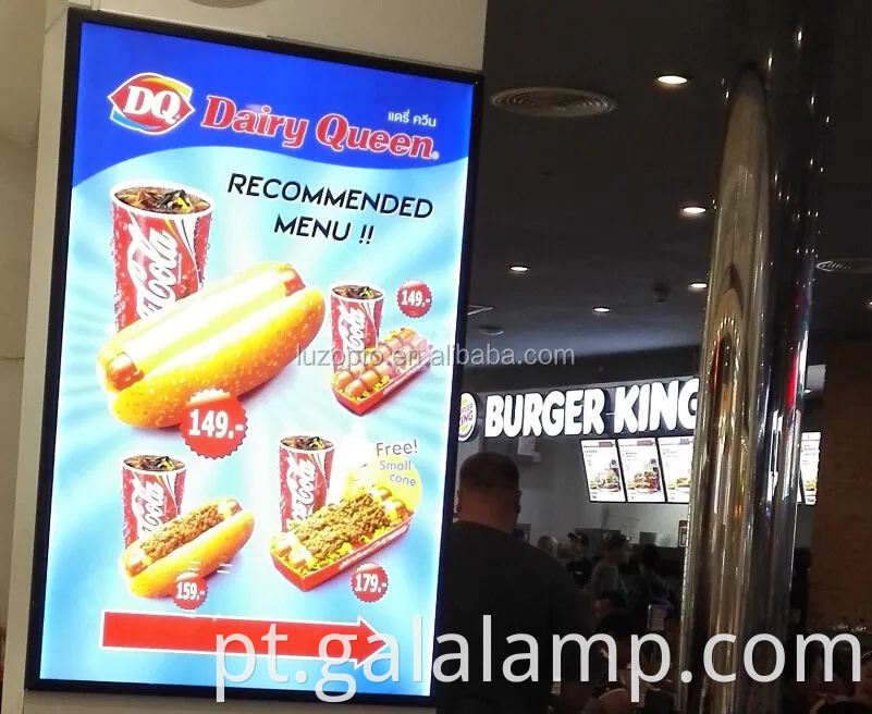 LED LED POSTER PULHOREMENT LIGHT CAIXA SNAP LAMP